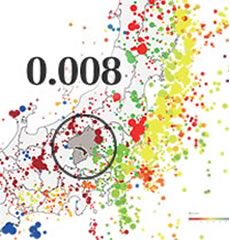 震源マップ